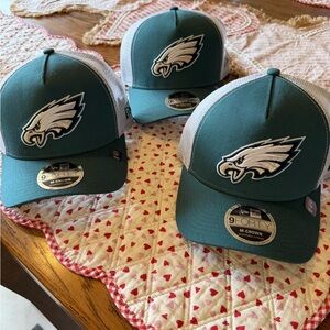 New Era Teal and White Eagles Cap